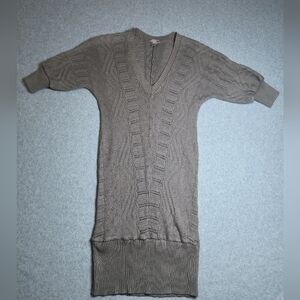 H&M Sweater Dress Knitted Size 8  Tan